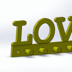 animiertes-gif-von-online-umwandeln-de.gif Free STL file HOME/LOVE coat hook・3D printable model to download