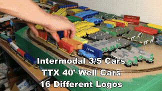 🚗 N Scale 3 & 5 Carros Intermodal Well Car sets + 16 Shipping Container ...