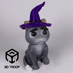 Halloween-Lovely-Angry-Cat-GIF.gif Бесплатный STL файл Halloween Lovely Angry Cat - Hat・3D-печатная модель для загрузки