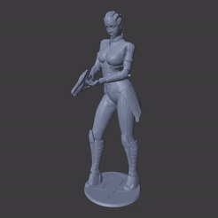 Liara2.gif Download STL file Mass Effect Liara T'Soni Statue • Object to 3D print, Tronic3100