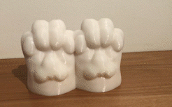 Untitled_AdobeExpress.gif STL file Paw (Glasses Holder)・3D printing idea to download