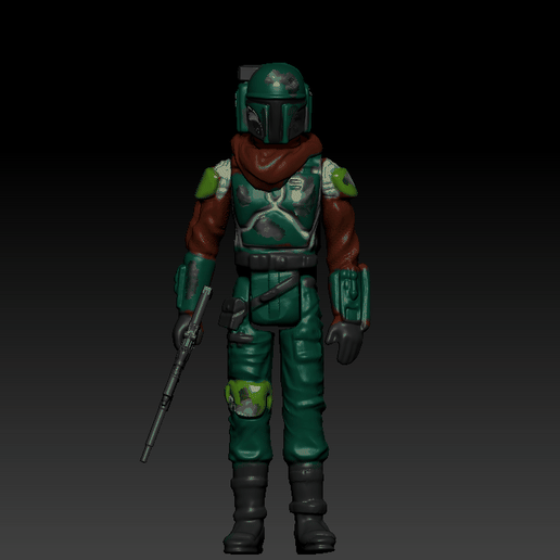 the marshall.gif STAR WARS .STL THE MANDALORIAN, THE MARSHALL, Cobb Vanth OBJ. KENNER STYLE ACTION FIGURE.