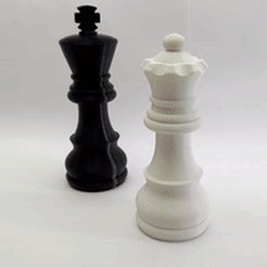 200.gif Archivo STL Piezas de ajedrez con sal y pimienta・Objeto imprimible en 3D para descargar