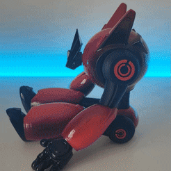 ezgif.com-gif-maker.gif Archivo STL Robot ALIOS, figura articulada para ensamblar・Diseño de impresión en 3D para descargar, ArTatoy