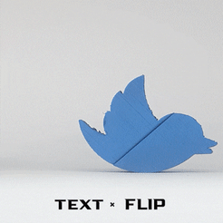 TEXT « FLIP Archivo STL gratis Texto de la vuelta - Libre expresión・Diseño de impresión 3D para descargar, master__printer