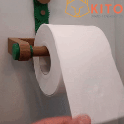 lv_0_20220127223413.gif STL file Toilet paper holder OVER and UNDER - Toilet paper holder・3D print design to download, Kitoimpresion3d