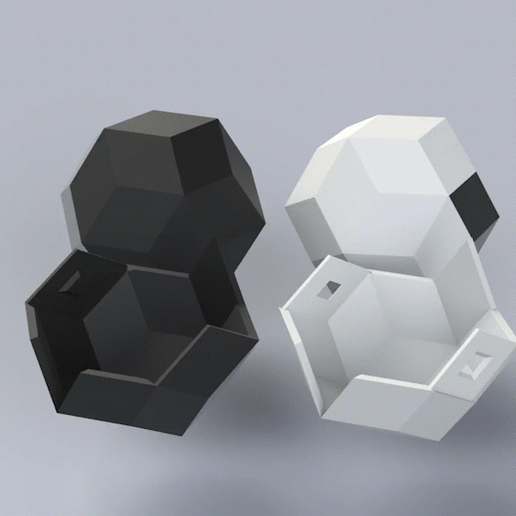 Rhombic Triacontahedron Gacha Capsule 3D model