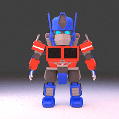0001-0180.gif 3D file Sd Optimus prime 3d Model From the transformers Ver 2・3D print object to download