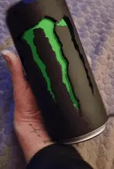 pe STL file Monster Energy Can Lamp・Template to download and 3D print