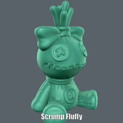Scrump-Fluffy.gif STL file Scrump Fluffy (Easy print no support)・Model to download and 3D print