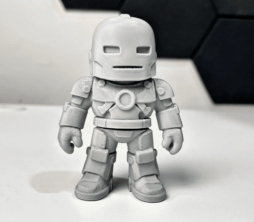 IRon Man MK1 - Chibi Articulated - 3D model önizlemesi