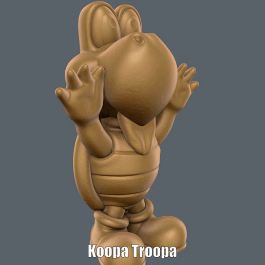 Koopa-Troopa.gif Télécharger fichier STL Koopa Troopa (Impression facile sans support) • Objet à imprimer en 3D, Alsamen