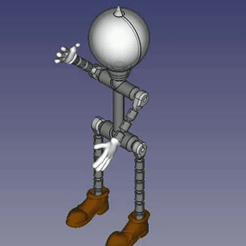 Little_Helper_wide.gif STL file Little Helper, Little Robot, Helper・3D printable model to download, chris105