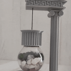 ezgif.com-video-to-gif.gif Бесплатный 3D файл Разрушенный греческий храм - настольный террариум・3D-печатная модель для загрузки