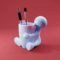 pen0001.gif STL file Vase holding baby・3D printable model to download