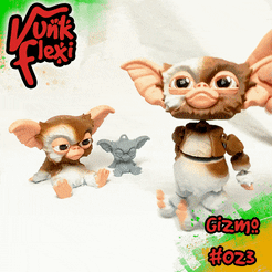 lighter.gif Gremlins Gizmo Flexi Print-In-Place + figure & keychain