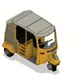 877619b1-0b1e-4f52-a3df-c5012b819ef9.gif Yellow Tuk-Tuk/ Auto Rickshaw with Movements Version 2