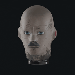 ezgif-2-93d18457d1.gif STL-Datei Atomic Heart VOV-A6 Roboter-Gelenkbüste Gesicht・Design für 3D-Drucker zum herunterladen