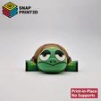 Tortoise_GIF.gif Archivo STL SIMPÁTICAS TORTUGAS FLEXI PRINT-IN-PLACE, JUGUETE ARTICULADO・Diseño para descargar y imprimir en 3D