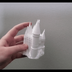 Border_Speeded.gif STL file HOGWARTS STYLE CASTLE - RING BOX・3D printable model to download