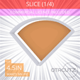 1-4_Of_Pie~4.5in.gif Slice (1∕4) of Pie Cookie Cutter 4.5in / 11.4cm