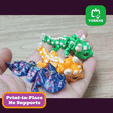 CUTE.gif Baby Dragon Articulated mini, cute flexy, 3MDF included, key chain