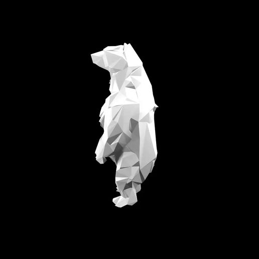 0001-0066_duplicado.mp4 Polar bear in low poly style