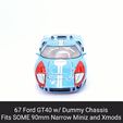 GT40.gif 67 GT40 Body Shell with Dummy Chassis (Xmods and MiniZ)