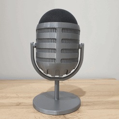 Echo_Dot_Microphone_Cover_Light.gif STL file Echod Dot vintage microphone cover・Model to download and 3D print, 3DDICT