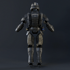 Comp140_AdobeExpress.gif Archivo 3D Armadura de novato ODST de Halo 3 - Archivos de impresión 3D・Objeto de impresión 3D para descargar
