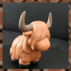 Cow-Case-2.gif 3D file Highland Bull・3D printable model to download, Usagipan3DStudios