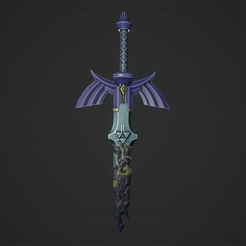 Corrupted.gif Fichier 3D Corrupted Master Sword Stylized (épée de maître corrompue)・Design pour imprimante 3D à télécharger