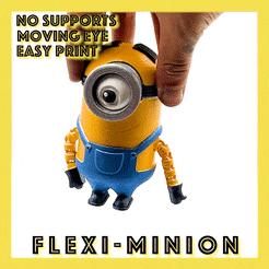 v2-20fps-copy.gif STL file Minion FLEXI Articulated Minions Despicable Me・3D print object to download, sliceables
