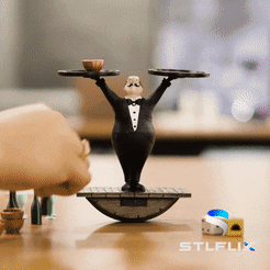 BUTLER.gif 3D file Balance Butler・Model to download and 3D print