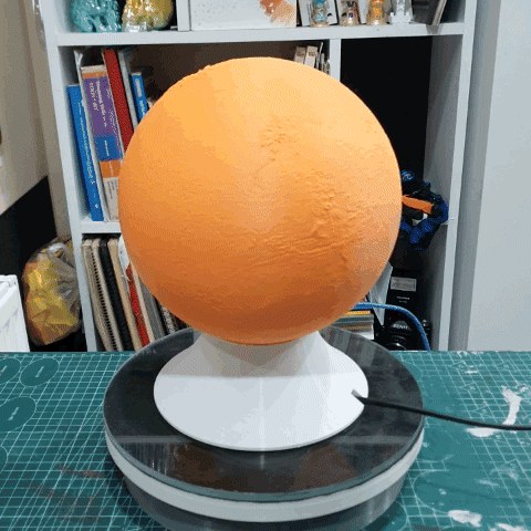 Lampada do Planeta    Marte    Luz Noturna Pronta para Impressao 3D