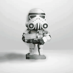 ezgif.com-gif-maker.gif STL file STORMTROOPER CHIBI STAR WARS・3D printing design to download