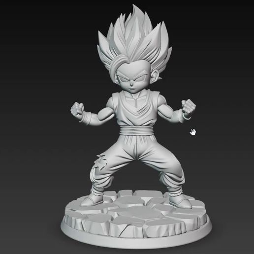 🎨 Gohan Super Saiyan - Stylized Collectible Figure Toy Art - 3D Print ...