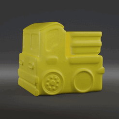 CarA0001-0072.gif Archivo STL Camión de dibujos animados "A・Objeto imprimible en 3D para descargar