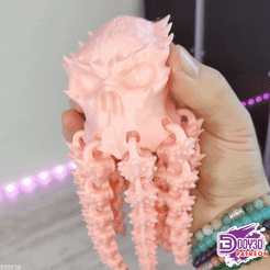 Gif.gif STL file Articulated Cthulhu・3D printer model to download, BODY3D