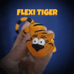 20211129_210952.gif STL file Flexi Tiger・3D printer model to download