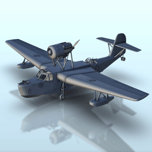 Beriev MBR-2 bis - seaplane WW2 USSR Russian Flames of War Bolt Action 15mm 20mm 25mm 28mm 32mm