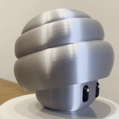 ezgif-5-a7b3bba593.gif STL file Spring Mushroom Power Up - Super Mario・Model to download and 3D print