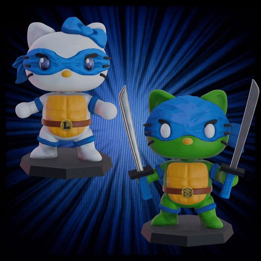 Kitty Leonardo From Hello Kitty / Sanrio X TMNT, teenage mutant