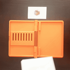 GIF-210304_155105.gif Free STL file A6 Field Notebook Cover・3D printer model to download