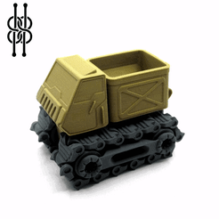 ezgif.com-gif-maker-22.gif STL file print in place Armored Transit Titan VAN - Goliath squad・Model to download and 3D print