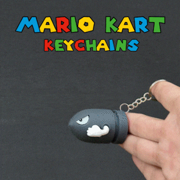 MARIO KART | KEY CHAIN COLLECTION⚡🍄⭐👻🍌💣