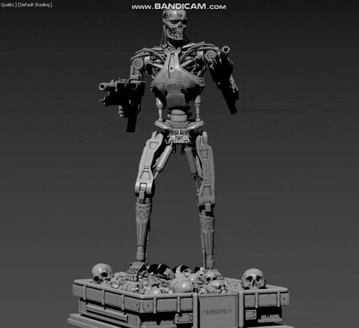 🤖 Terminator T-800 Endoskeleton High Detal・ 3D File for 3D printing and ...