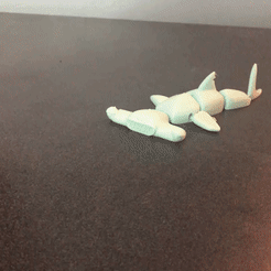 gif2.gif STL file Articulated Hammerhead Shark・3D printer model to download