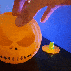 20211017_223417-1.gif Fichier STL Halloween Citrouille / Pumpkin Jack Skellington・Objet pour imprimante 3D à télécharger