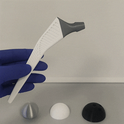 Protesis-cadera.gif Fichier STL Prothèse de hanche (échelle 1:1)・Objet imprimable en 3D à télécharger